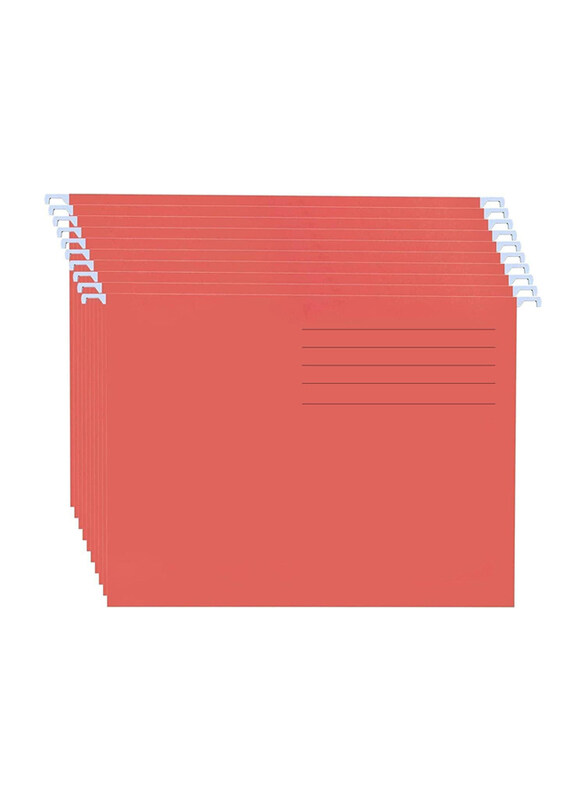 

Markq Hanging Suspension File Folders, 10 Piece, Red