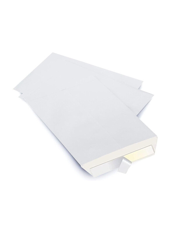 

Markq Self Sealing Mailing Envelope, 50 Pieces, 100 GSM, A3 Size, White