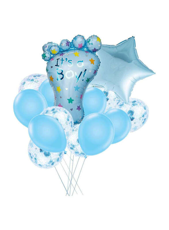 

Markq It’s a Boy Balloon Set, 14 Pieces, Blue