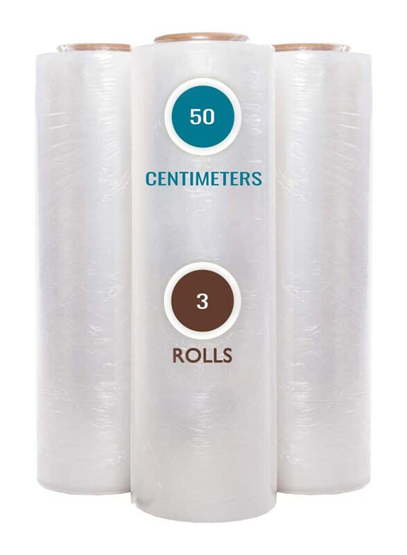 

Markq Stretch Film Wrap, 3 Roll, Clear