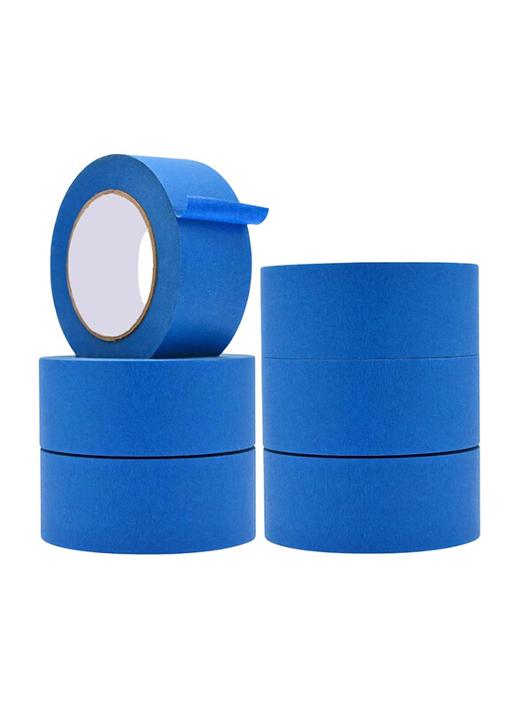 

MARKQ 2inch Painter’s Masking Tape Set for for Painting, DIY Crafts, 20 Yards x 6 Roll, Blue