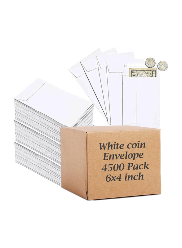 

Markq Kraft Self-Adhesive Seed Coin Envelopes, 4500 Pieces, White