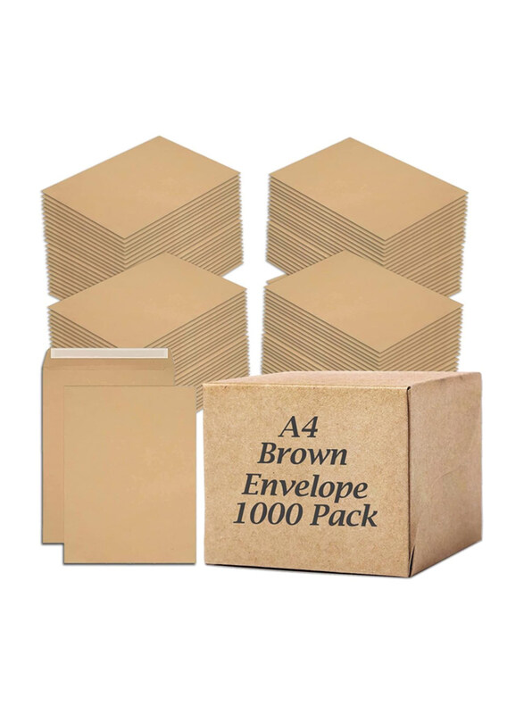 

Markq Self Sealing Mailing Envelope, 1000 Pieces, 80 GSM, A4 Size, Brown