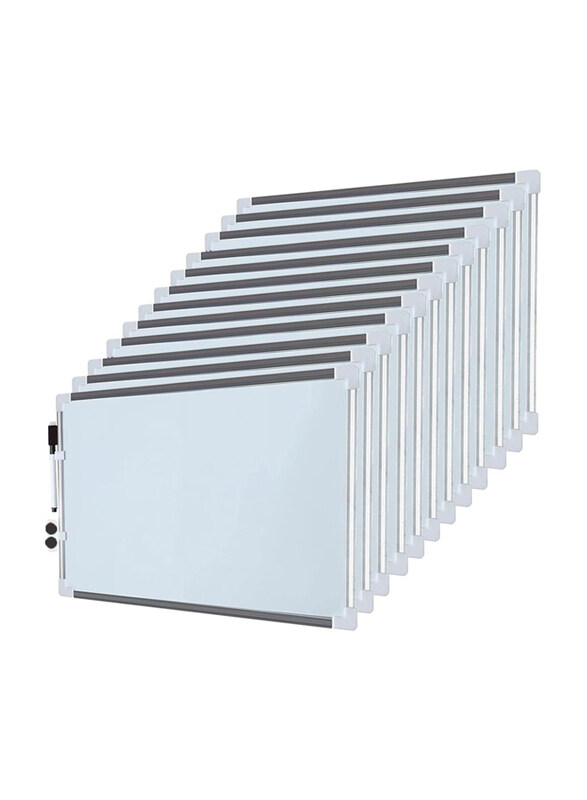

Markq Magnetic Whiteboard, 35 x 50cm, 12 Pieces, White