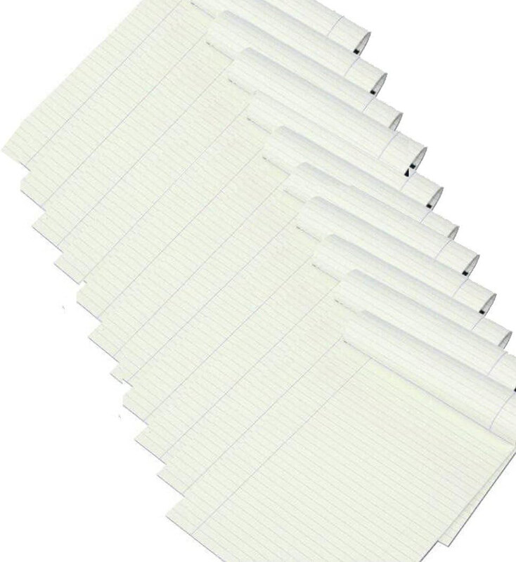 

Markq Writing Pad, Single Line, 50 Sheets, 10 Pieces, A5 Size, White