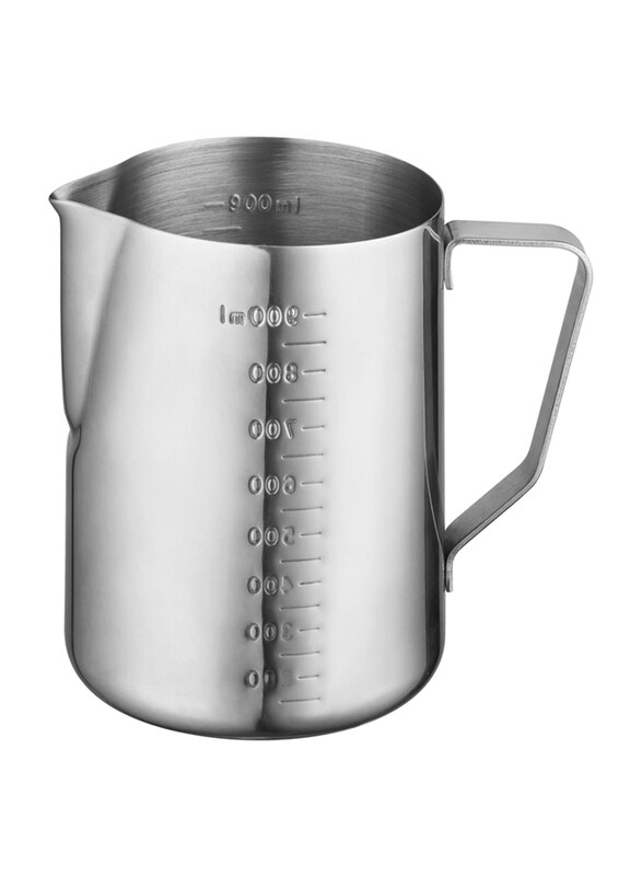 

Markq 1000ml Stainless Steel Milk Frothing Pitcher, Silver