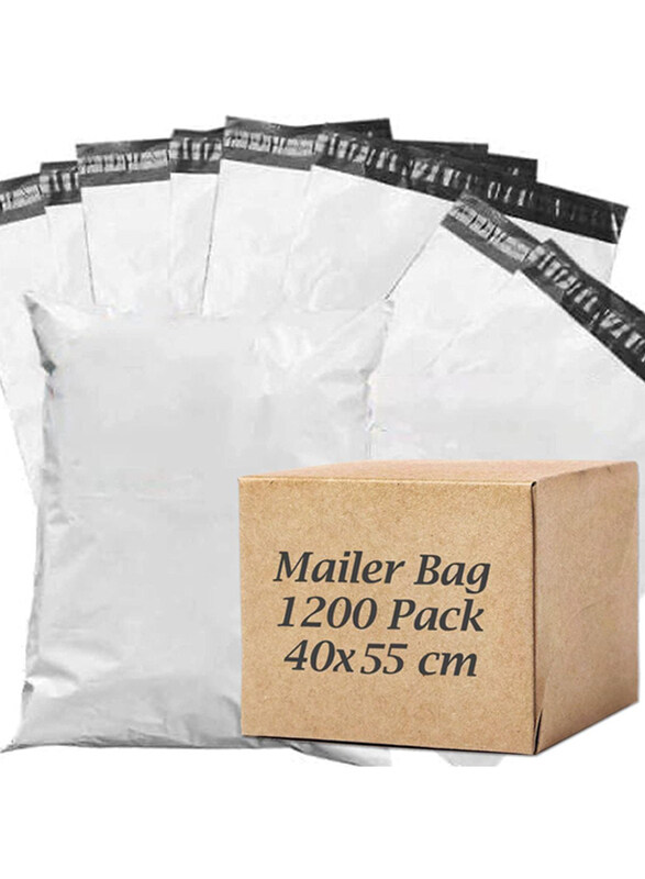 

Markq Poly Mailers Bags, 40 x 55cm, 1200 Piece, White