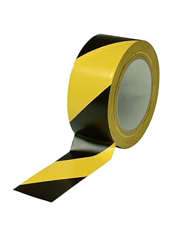 

Markq Hazard Warning Tape, 2" x 20 Yards, Black/Yellow