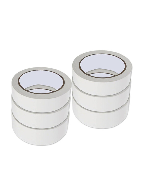 

Markq Double Sided Tape, 2 Inch x 20 Yards, 6 Roll, White