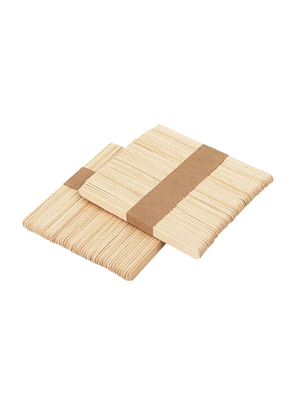 

Markq Wooden Craft Popsicle Sticks, 6 inch, 50 Pieces, Brown
