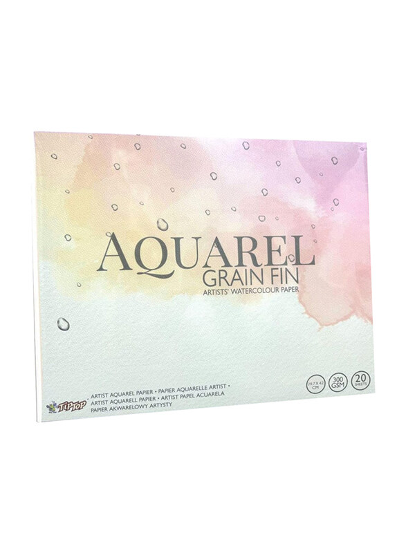 

Markq Watercolor Paper Pad, 20 Sheets, 300 GSM, A3 Size, Multicolour