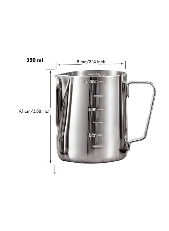 

Markq 350ml Espresso Steaming Pitcher, MFP-350, Silver