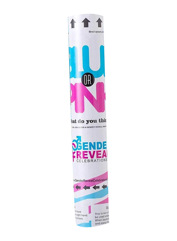 

Markq 1-Pack Gender Reveal Confetti Cannon Baby Boy Confetti Popper, 30cm, Blue,