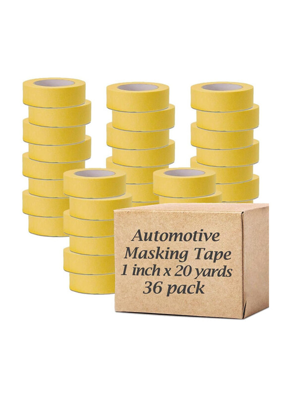 

Markq Automotive Refinish Auto Body Paint Masking Tape for Cars Vehicles Auto Paint Supplies, 2 inch x 20 yards, 36 Pieces