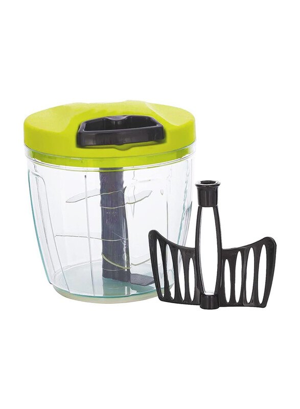 

Markq 2 in 1 Manual Handheld Quick Pull String Food Processor, Green