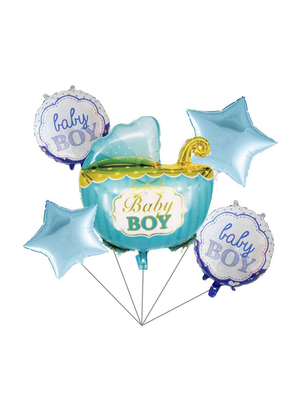 

Markq Baby Boy Balloon Set, 5 Pieces, Blue