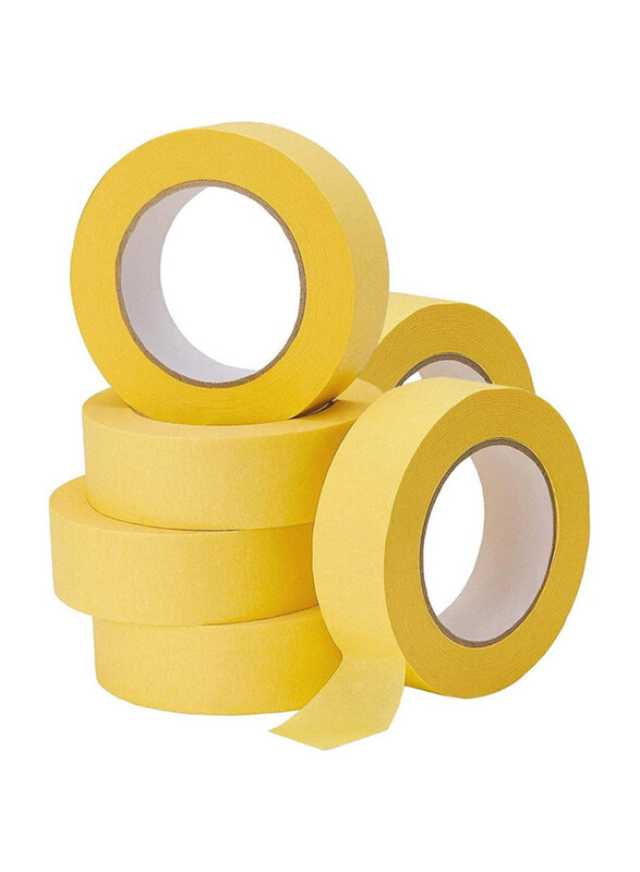 

Markq Automotive Refinish Auto Body Paint Masking Tape for Cars Vehicles Auto Paint Supplies, 1 inch x 20 yards, 6 Pieces