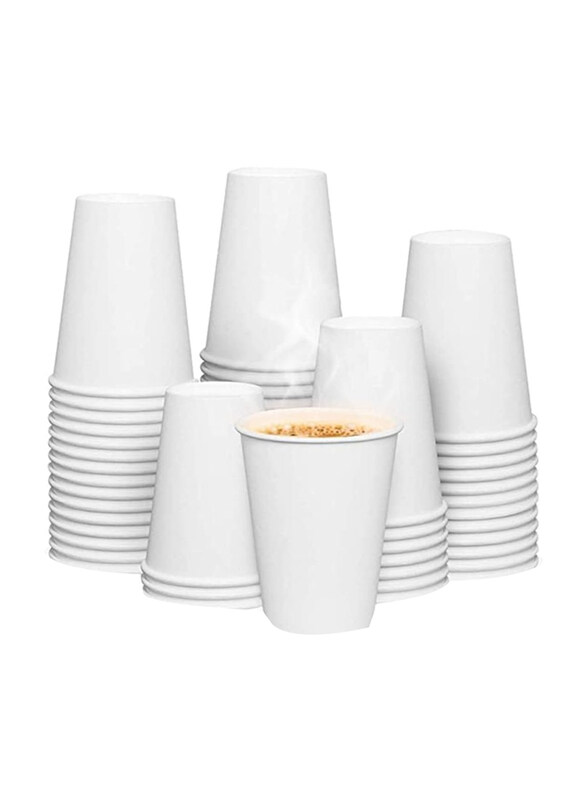 

Markq 12oz 50-Pieces Disposable Paper Cups, White