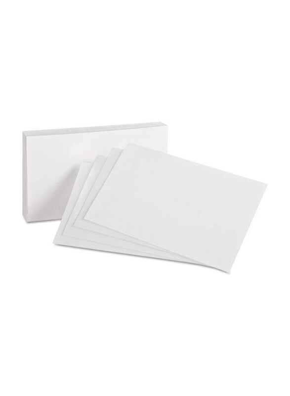 

Markq Plain Index Cards, 100 Pieces, 180 GSM, White
