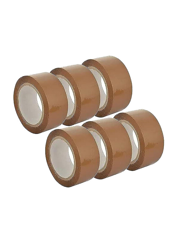 

Markq Packaging Tape, 2 Inch x 50 Yards, 6 Roll, Brown