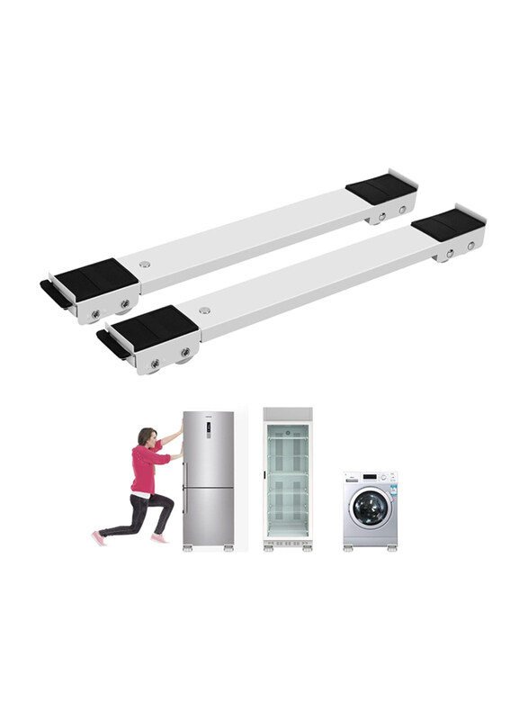 

MARKQ Furniture Extendable Appliance Rollers Mover, White