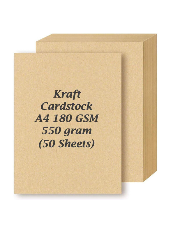 

Markq A4 Cardstock, 180 GSM, 50 Pieces, Kraft