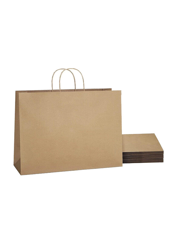 

Markq Paper Bags with Handles, 43 x 40 x 14cm, 12 Pieces, Purple