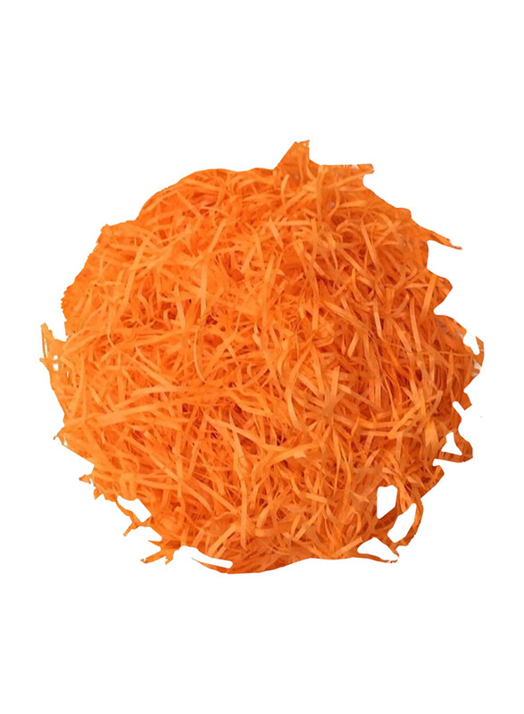 

Markq Crinkle Cut Shredded Paper Filler for Gift Wrapping Hamper/Basket Filling, Orange