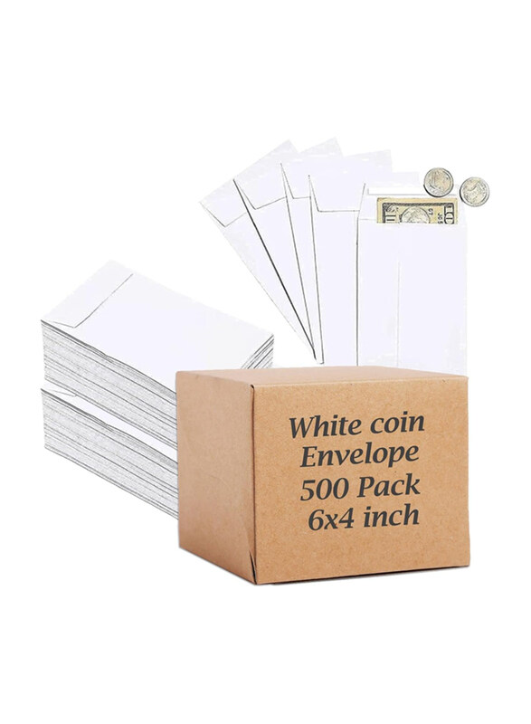 

Markq Kraft Self-Adhesive Seed Coin Envelopes, 500 Pieces, White