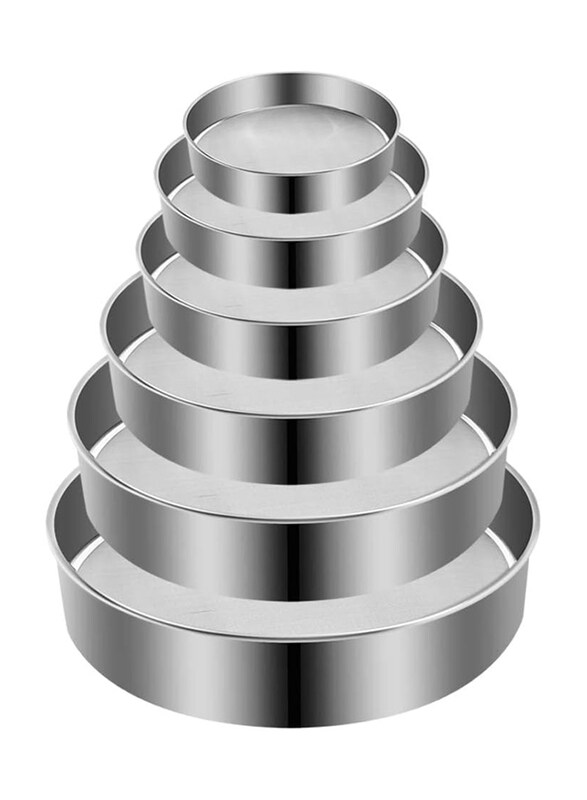 

Markq 6-Pieces Stainless Steel Fine Mesh Sifter, Silver