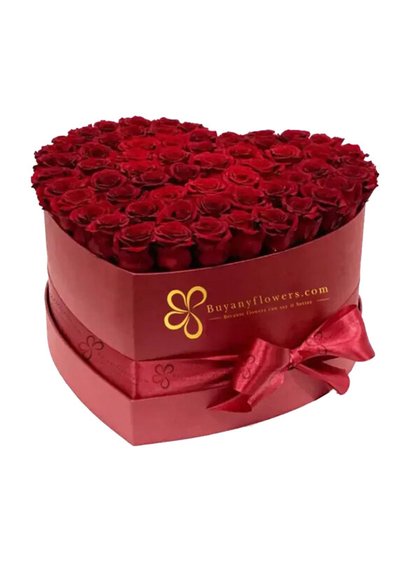 

Generic Heart to Heart Roses Box, Red