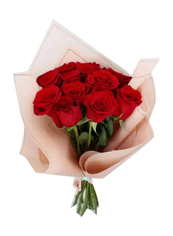 

Generic Affectionate 11 Roses Bunch, Red