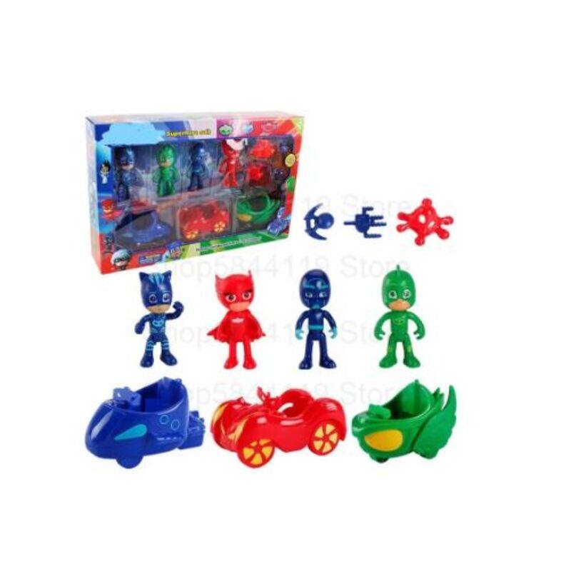 

Generic PJ masks collectible figure set with Car