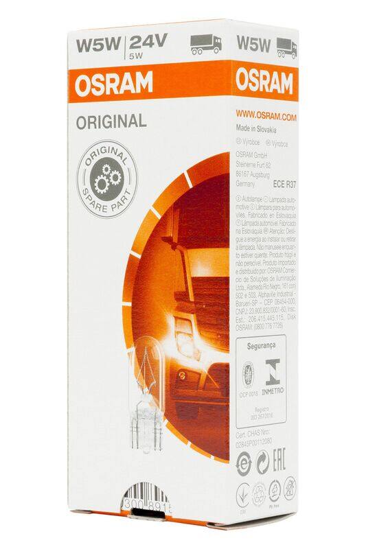 

Osram 2845 24v 5w W5W - W2.1x9.5d