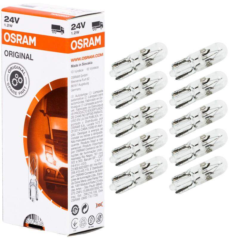 

Osram 2741 24v 1.2w - W2x4.6d - 10pcs/pack