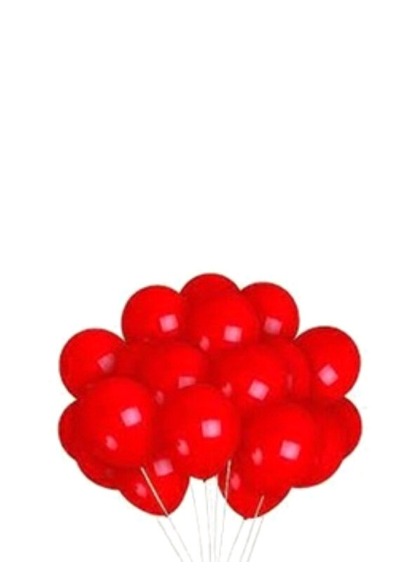 

Carmel Flowers Latex Balloons, 15 Pieces, Red
