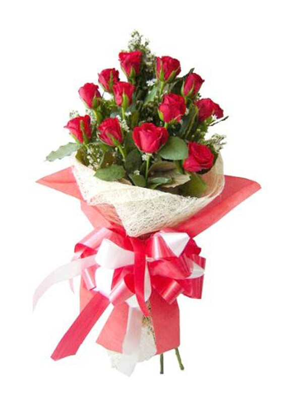 

Carmel Flowers Enchanting Red Bouquet, Red