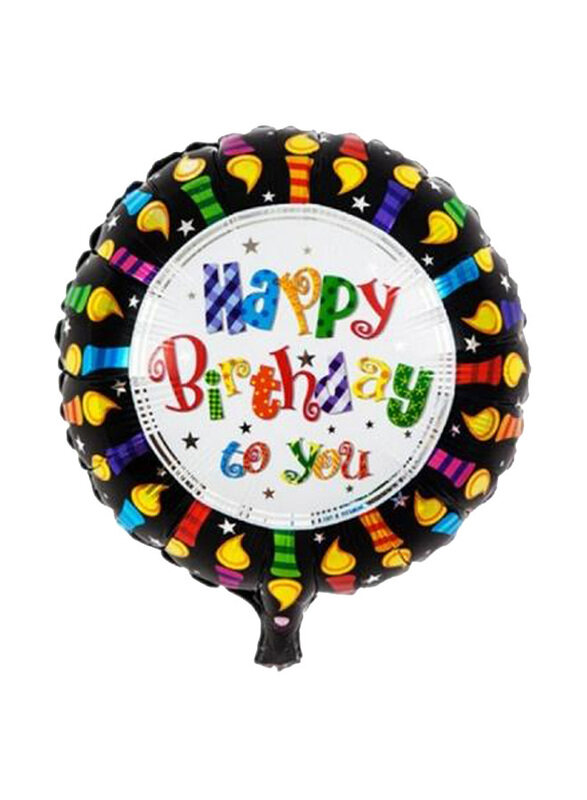 

Carmel Flowers Birthday Foil, 1, Black