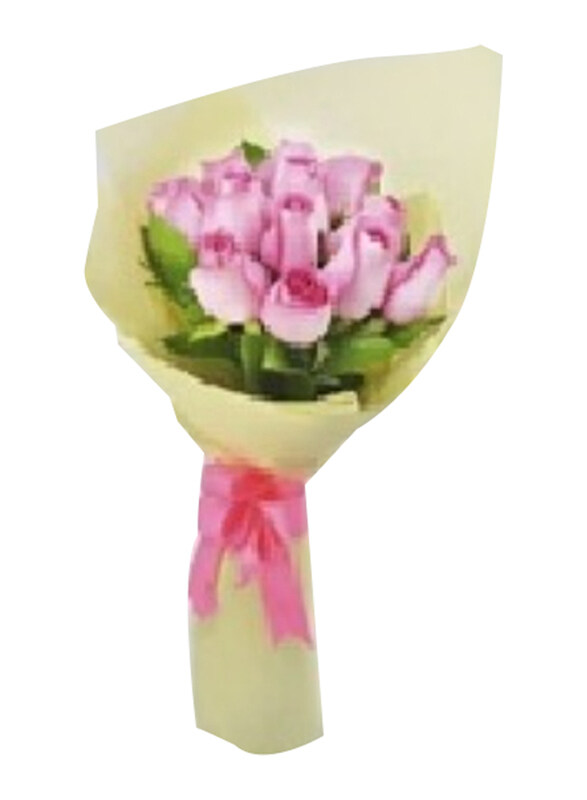 

Carmel Flowers Simple Roses Bunch, 11 Pieces, Pink