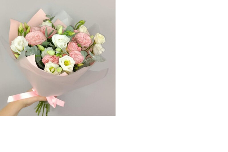 

Carmel Flowers Pink & White Mixed Bouquet, Multicolour