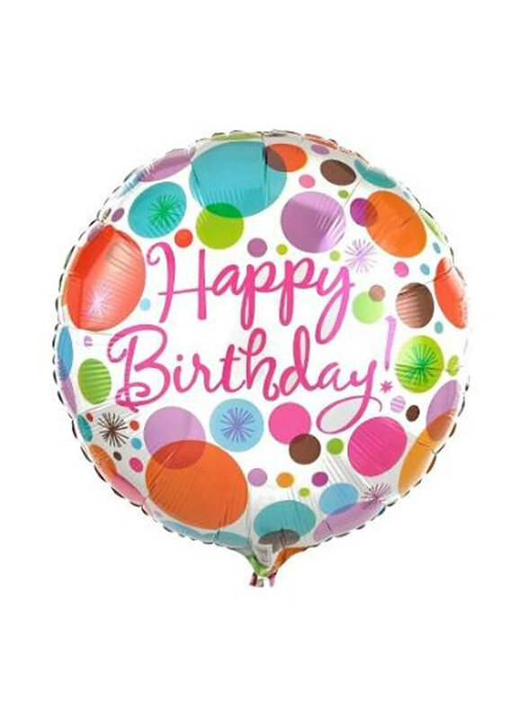 

Carmel Flowers Birthday Foil, 2, White