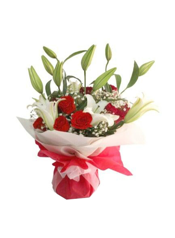 

Carmel Flowers Paradise Mix Rose Bouquet, Multicolour