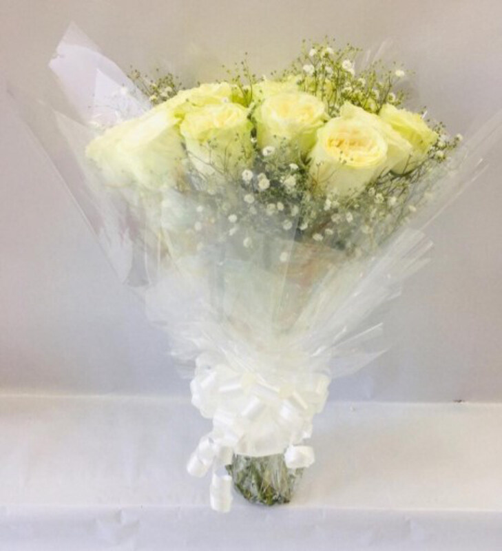 

Carmel Flowers Majestic White Bouquet, White