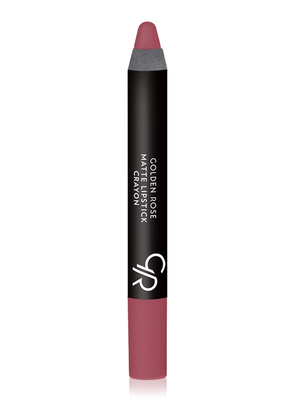Golden Rose Matte Lipstick Crayon, No. 08, Pink