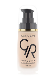 Golden Rose Longstay Liquid Matte Foundation, No. 01, Beige
