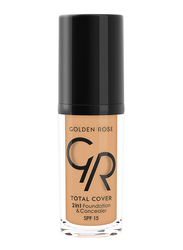 Golden Rose Total Cover 2 In 1 Foundation & Concealer, No. 13-Natural Tan, Beige
