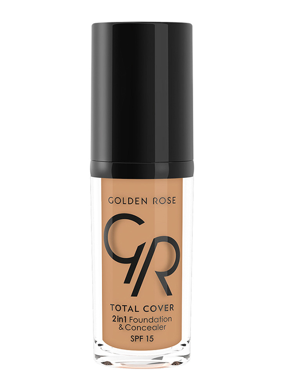 Golden Rose Total Cover 2 In 1 Foundation & Concealer, No. 17-Golden Beige, Beige