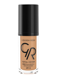 Golden Rose Total Cover 2 In 1 Foundation & Concealer, No. 17-Golden Beige, Beige