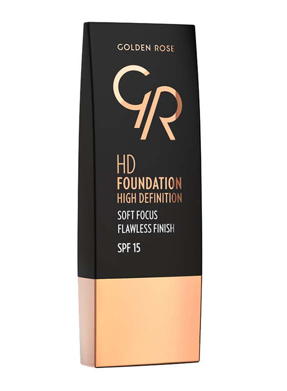 Golden Rose HD Foundation High Definition SPF 15, No. 105 Cool Sand, Beige