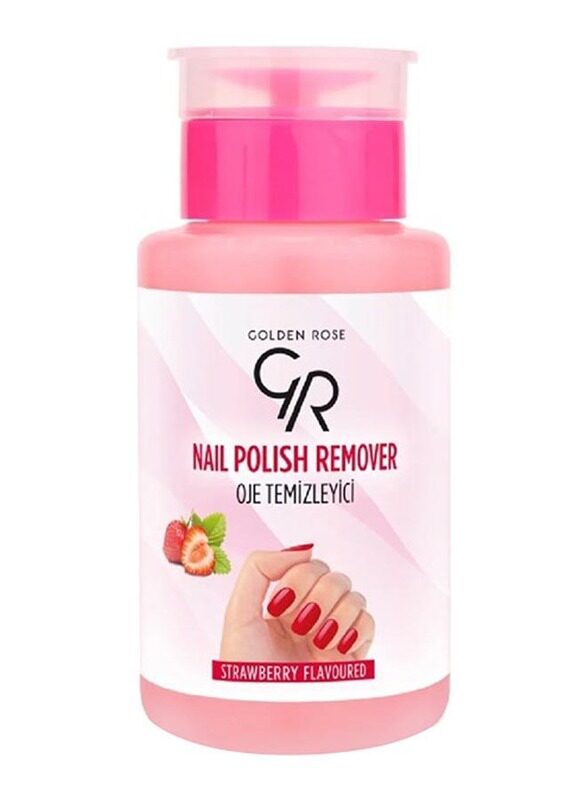 

Golden Rose Nail Polish Remover with Strawberry Flavoured, 200ml, Clear